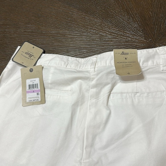 NWT GH BASS Horizon Chino 9” Relaxed Fit White Shorts, Women’s Size 6 - Picture 5 of 11